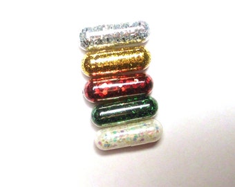 Christmas Glitter Pills, Glitter Pill, Christmas Colors, 5 Pills, Unique Gift, Funny Gift, Gag Gift, Raver Gift, Girl Gift, Craft Gift