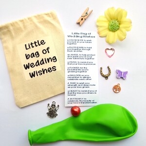 Wedding Gift for Couple, Little Bag of Wedding Wishes,  for her, for bride, groom gift, unique wedding gift, thoughtful, Small Keepsake