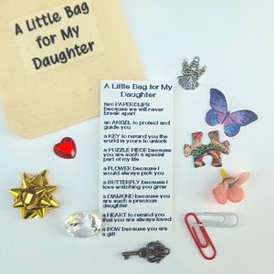 Sacolinha para minha filha, presente pensando em você, presente eu te amo, pequena lembrança única, significativa e sincera, presente da mãe, abraço de bolso