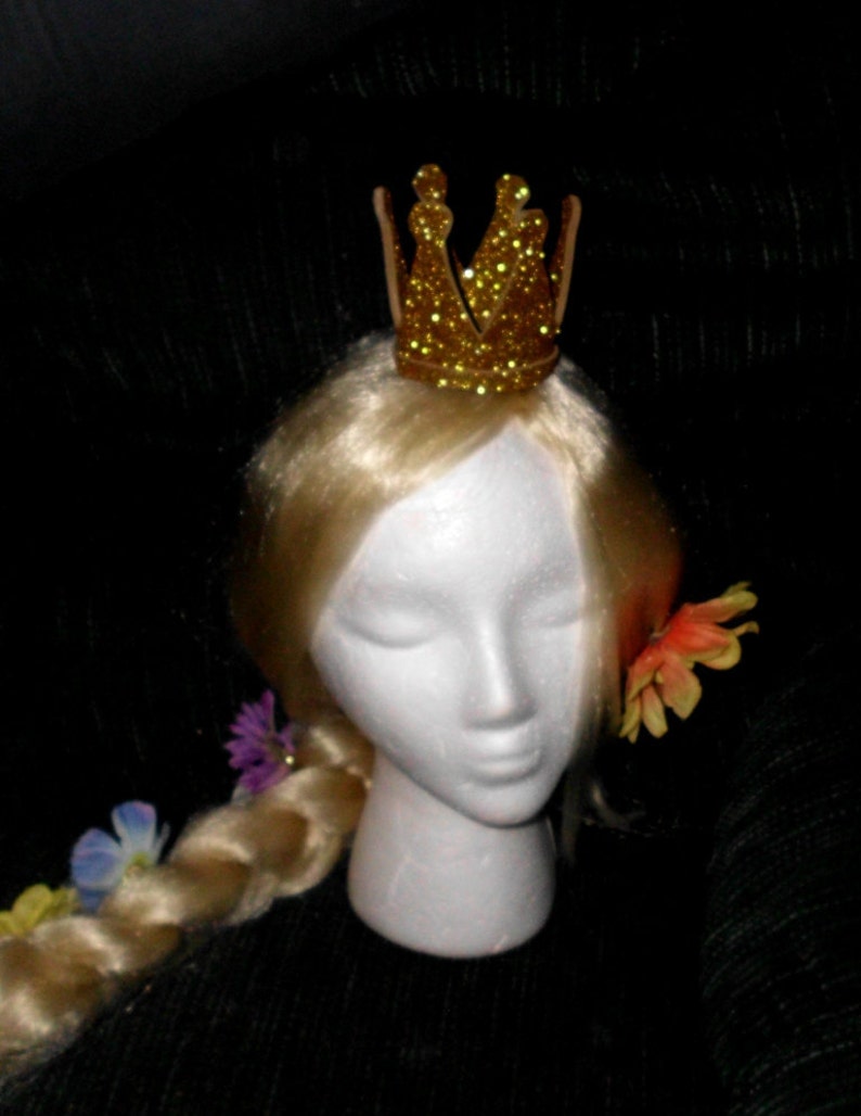Crown, Double Glitter,  Queen of Hearts, Mini, Tiny, Sparkle, Princess, Headband, Burlesque, Princess Peach, Child, Adult, Kid 