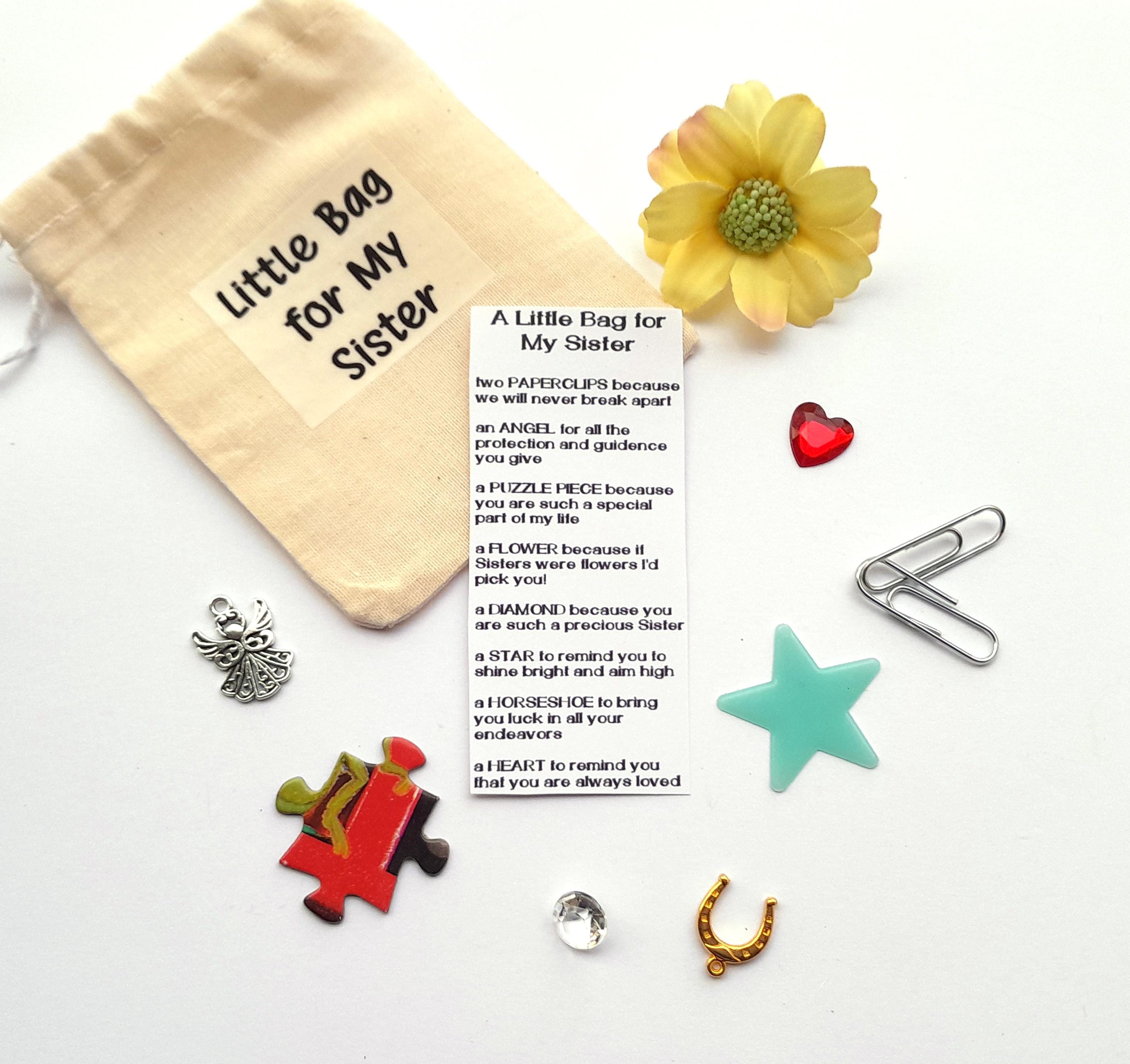 Little Bag for My Sister, Thinking of You Gift, Gift for Sister