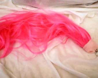 Pink Unicorn tail Horse My Little Pony Tail Cosplay Costume MLP Pinkie Pie, Curly Curled at the Bottom, Dress Up, Costume