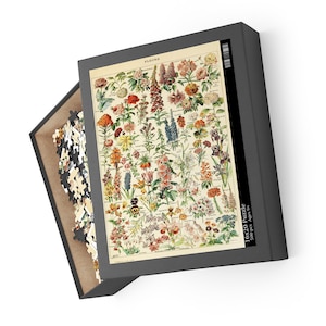 Puzzel voor volwassenen Kleurrijke Bloemen Fleurs Chart Artwork Vintage Bookplate Adolphe Millot 252/500 Stuks Unieke Jigsaw Family Game Fun Gift