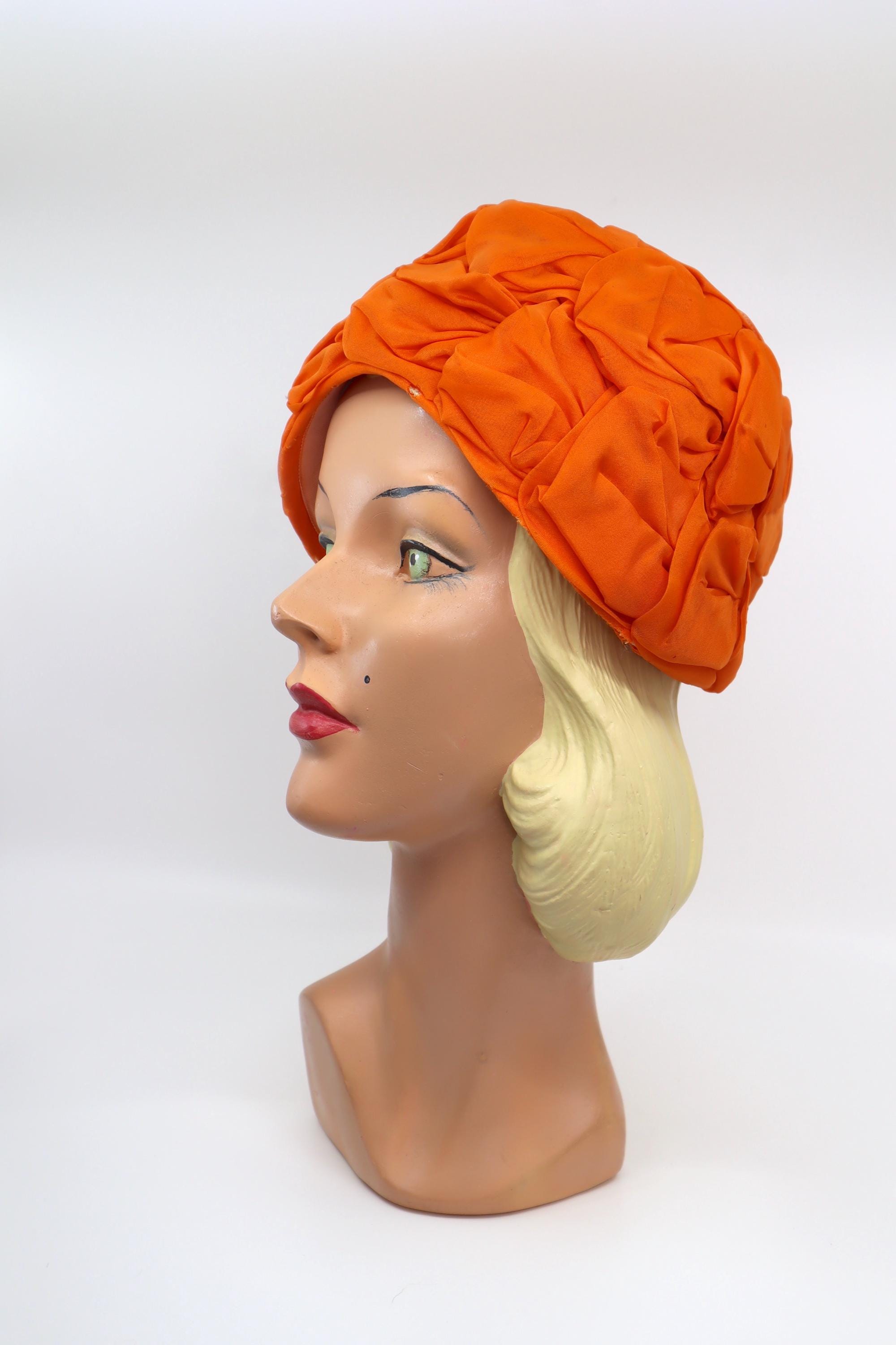 Vintage McCurdy\'s Cognac Velvet Turban Hat Draped 1960s Camel Brown Brown Velvet Turban - Etsy Australia main image 4