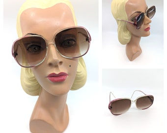 Vintage 1970's Sunglasses , 70s Oversized Sunglasses, 70s Boho Sunnies, Retro Sunglasses, Mob Wife Sunglaases