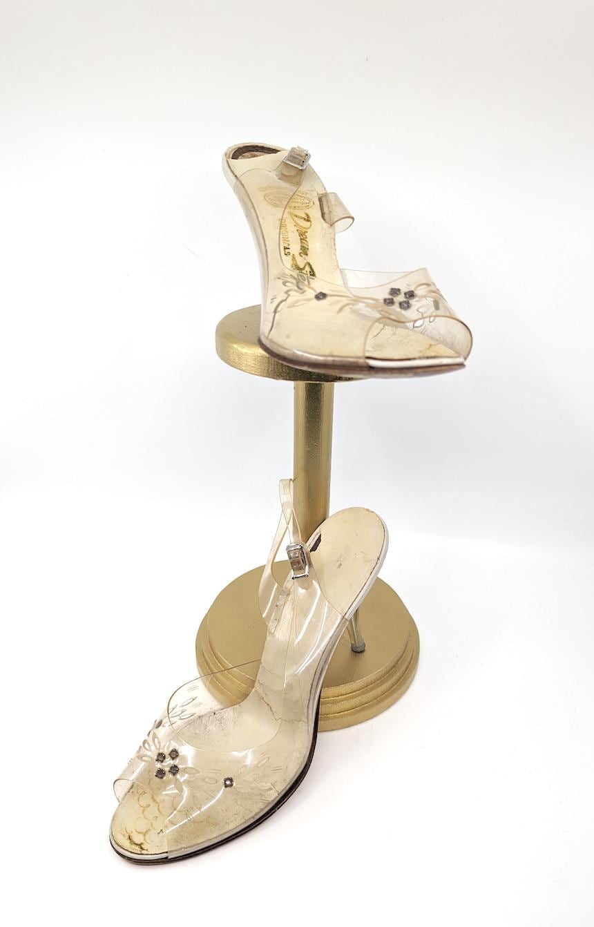 Polka Dot Ramon Tenza Daisy Mules Buy 90s Clear Heels Online In