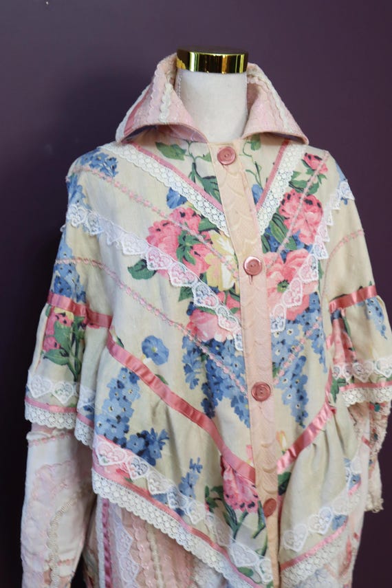 Vintage Patchwork Pink Pullover
