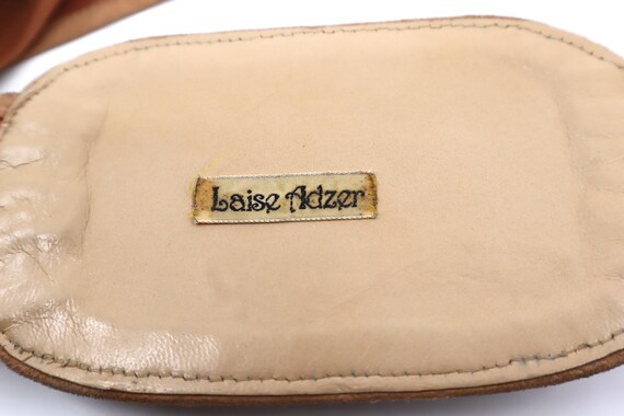 Vintage 1980s Designer Laise Adzer Suede Belt: Art Deco  display picture 3