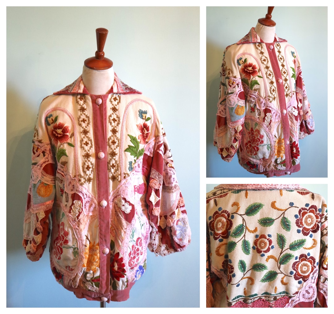 【Eaphi】PATCHWORK EMBROIDERY LACE JACKET Eaphi PATCHWORK EMBROIDERY LACE JACKET - メルカリ