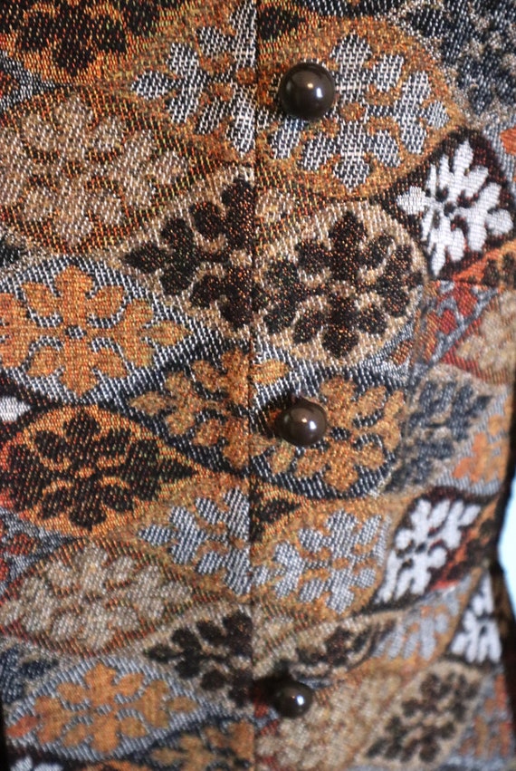 Vintage 1960s Tapestry Coat  , 1970s Penny Lane C… - image 9