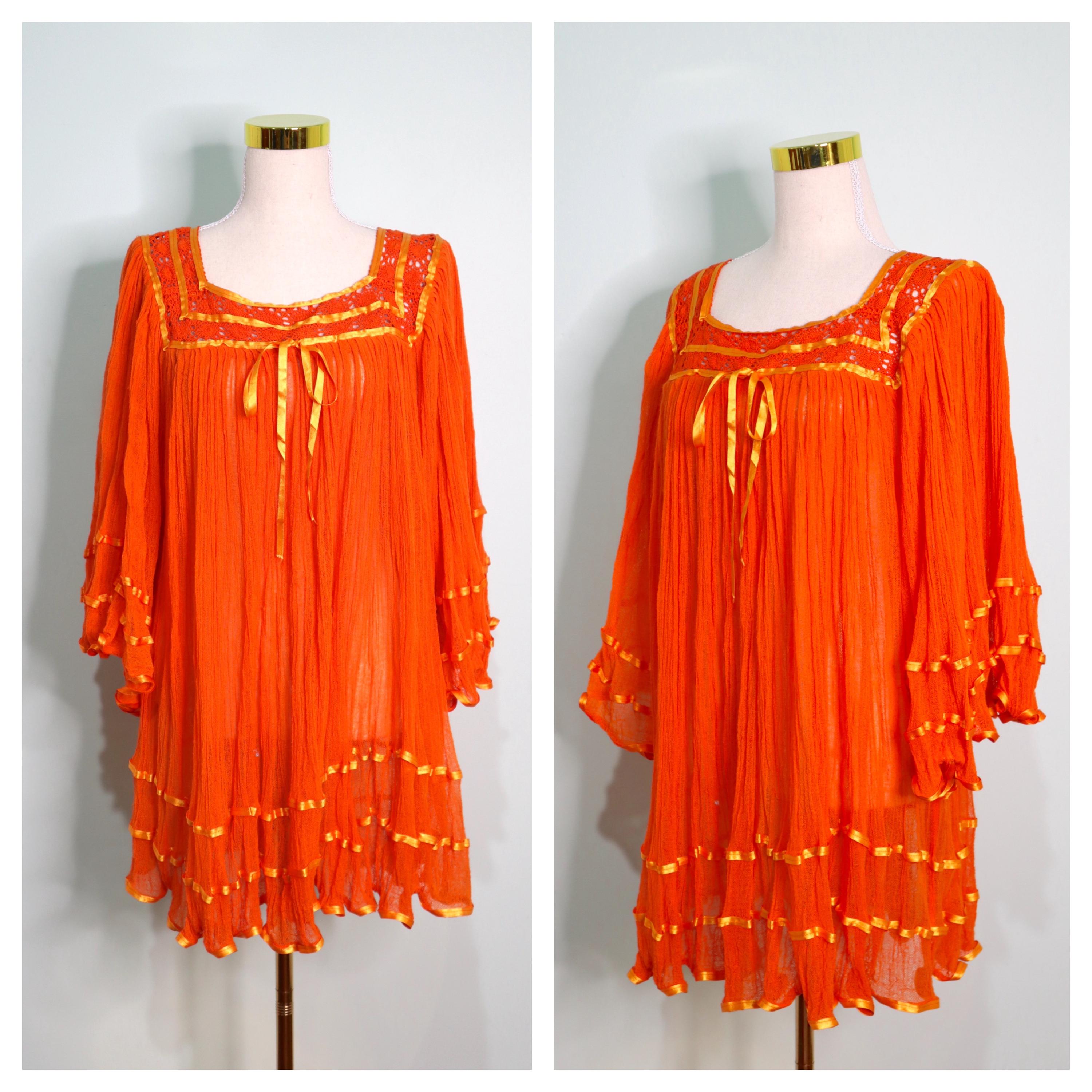 Vintage 70s Quilted Sheer Indian Cotton Gauze Floral