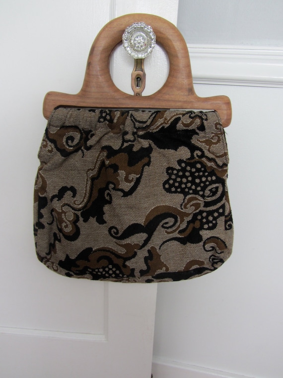 vintage tapestry purse