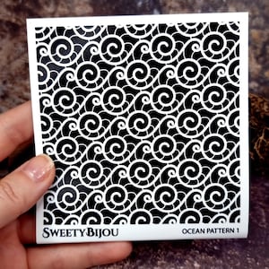 SweetyBijou Unique deep Texture &quot;Ocean Pattern 1&quot;