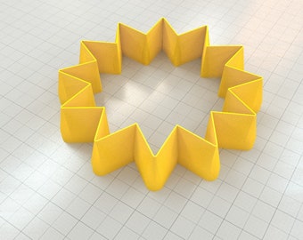 Big Set Of 11 Plastic Cutters: 12-pointed Star #1, Clay Cutter, 3D Printed Polymer Clay Cutter, Simple Shapes Clay Cutters