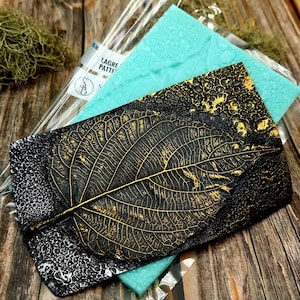 SweetyBijou Large Leaf Pattern - Handmade Real Leaf Texture-mold #1
