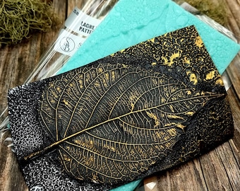 Large Leaf Pattern - Handmade Real Leaf Texture-mold #1