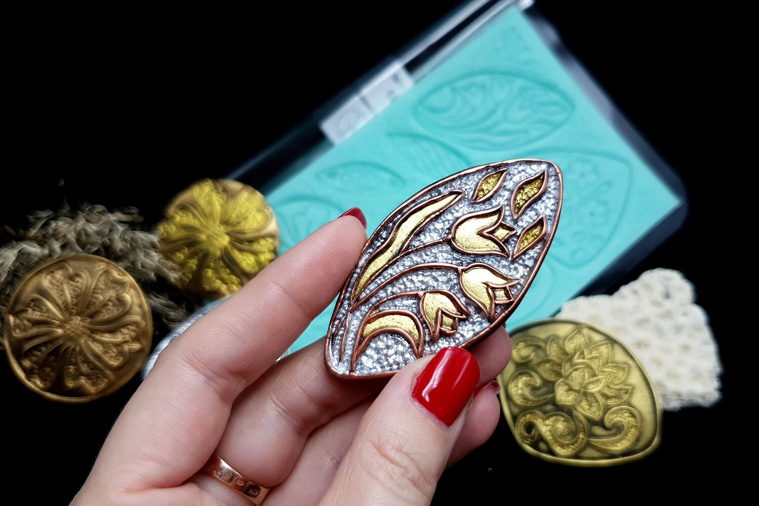大きな七宝焼き - 花 - Etsy 日本