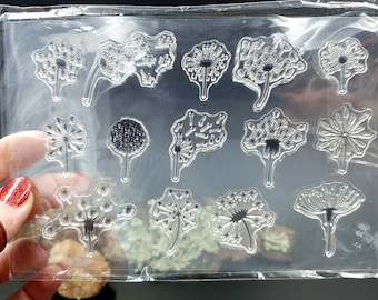 Clear Silicone Stamp "dandelions