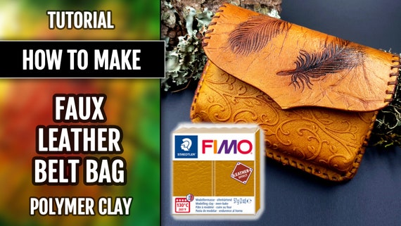 leather-effect fimo paste