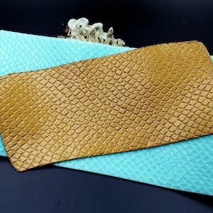 Cuir peau de serpent texturé silicone SweetyBijou - 190 x 100 mm