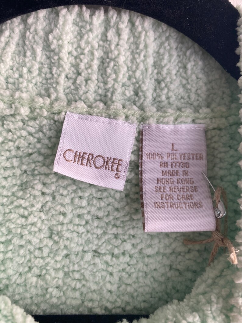 mint green cropped sweater