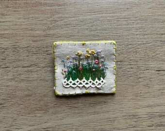Little Meadow Pin - original - OOAK