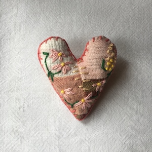 Happy Heart Pin - original - OOAK