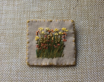 Little Meadow Pin - original - OOAK