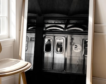 New York Wall Art | Black and White Photography - Unframed | New York City Subway Print, NYC Decor, Urban Decor, Travel Art | Pick Your Size