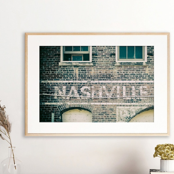 Nashville Photography - comes as an unframed print | Downtown Nashville Building, Vintage Nashville Art, Country Music Decor | Many Sizes