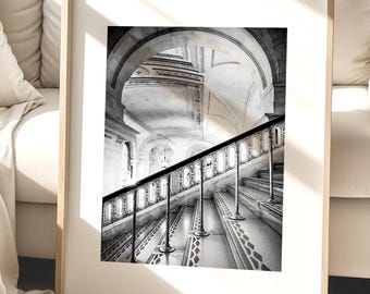 New York Public Library, New York City Art, Black and White Bookish Print, New York Decor (unframed photography)