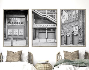 Fenway Park Prints Boston Sports Art Boston Baseball Boys Room Fenway Park Art Vintage Boston Red Sox Poster Boston Prints Red Sox Prints