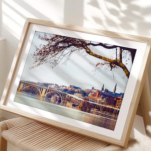 Washington DC Photography, Georgetown Print, DC Photography, Key Bridge, Potomac River, Washington Wall Decor, DC Nature Print | Many Sizes