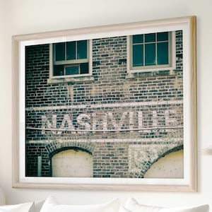 Nashville Photography - comes as an unframed print | Downtown Nashville Building, Vintage Nashville Art, Country Music Decor | Many Sizes