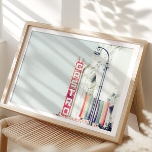 San Francisco Print The Castro SF Art San Francisco Photography Castro Theater Rainbow Minimalist Wall Art Retro Rainbow Flag Boho Print Red