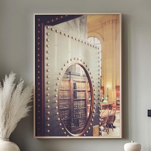 Boston Print Boston Public Library Art Bates Hall Book Wall Art Office Wall Art Reader Gift Harvard Boston University Academia Decor