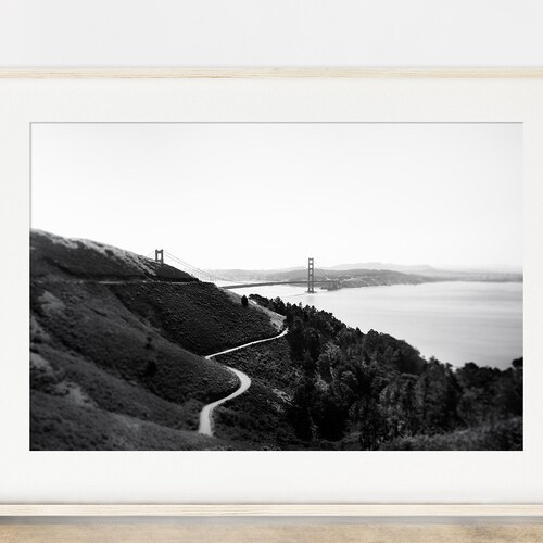 San Francisco Prints San Francisco Wall Art Black and White Etsy