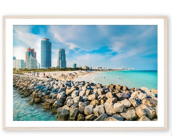 Miami Art, South Beach Print, Beach Photography, Miami Beach Art, Florida, Coastal Decor, South Pointe Park, Miami Wall Art, "South Pointe"