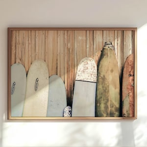 Surf Decor, Surfboard Art, Beach Decor, Surfboard Photography, Beach Print, Vintage Surfer, Blue, Yellow, Green, Wall Decor - &quot;On Board&quot;