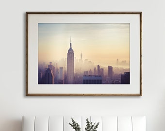 New York City Photography, Empire State Building, New York Skyline, NYC Art, Manhattan, Urban Wall Decor, Travel Print, "Empire"