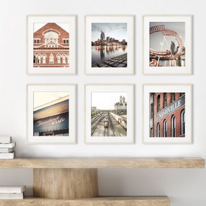 Nashville Photography Art, Set of 6, Unframed Prints, Downtown Nashville, Travel Art, Tennessee Wall Art | Many Sizes