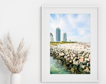 Miami Art, South Beach Print, Beach Photography - Unframed, Miami Beach Art, Florida Beach Decor, Coastal Decor | Many Sizes