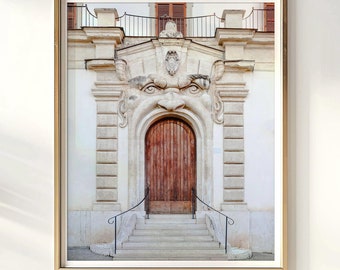 Rome Print Italy Print Italy Wall Art Beige Art Door Print Rome Photography Aesthetic Wall Art European Print  Italian Gift Door