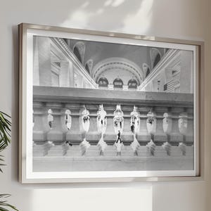 New York Art, Black and White Photography Print - Unframed, Grand Central Station, New York City, Travel Decor, Subway Architectural Print