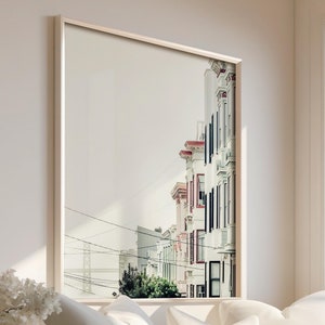 San Francisco Print, San Francisco Wall Art Bay Bridge Print Pastel Travel Photography Print San Francisco California Gift Neutral Wall Art