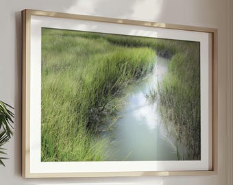 Charleston Print, Marsh Wall Art, Shem Creek, Lowcountry Decor, Coastal South Carolina Landscape (unframed photography)
