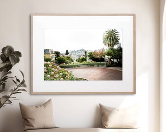 San Francisco Wall Art, Lombard Street Print, San Francisco Photography - Unframed, Road Art, Travel Art | Many Sizes