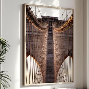 Brooklyn Bridge Art, New York Photography - Unframed | NYC Wall Art, New York Wall Decor, Brooklyn Bridge Print, Travel Decor | Many Sizes