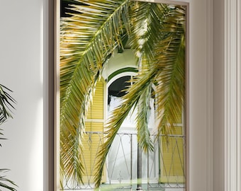 Key West Art, Florida Print, Tropical Decor, Green Coastal Wall Art (unframed photography)