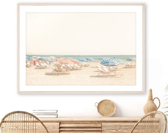 Miami Art - Unframed Photography Print, Coastal Wall Art, Miami Beach, Florida Wall Art, South Beach Print, Beach Umbrellas | Many Sizes